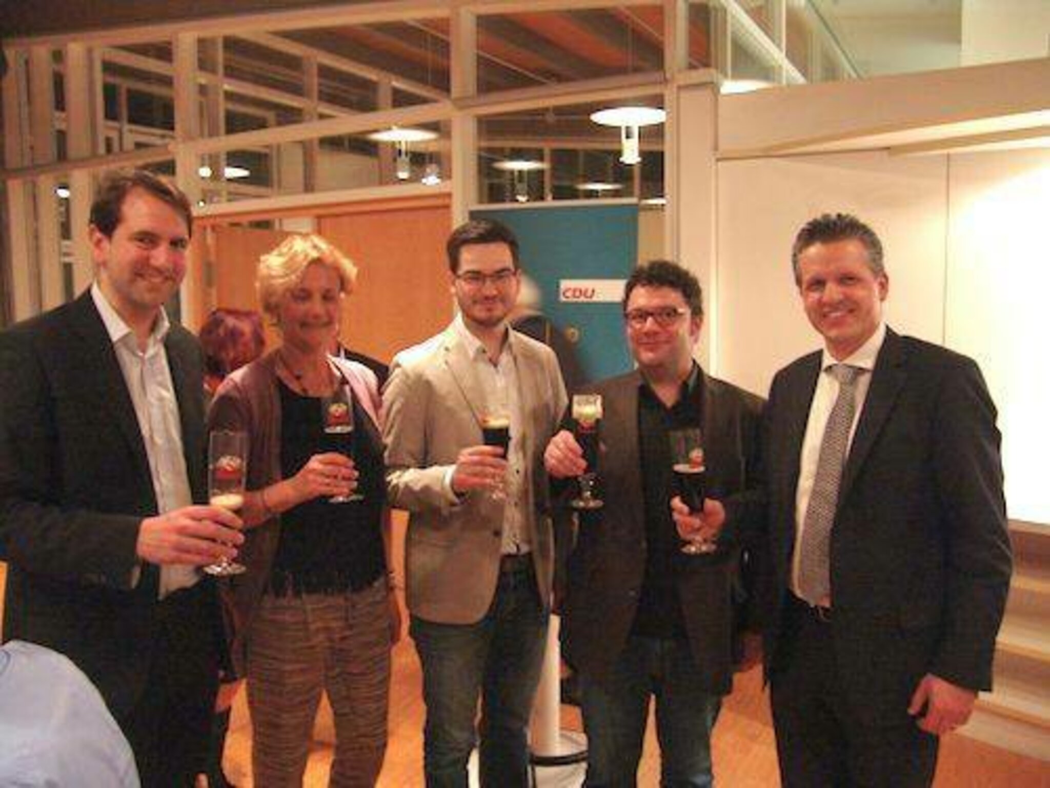 Fabio Crivellari und Thorsten Frei auf der Reichenau: Wahlkampf beim Fabio Crivellari und Thorsten Frei auf der Reichenau: Wahlkampf beim