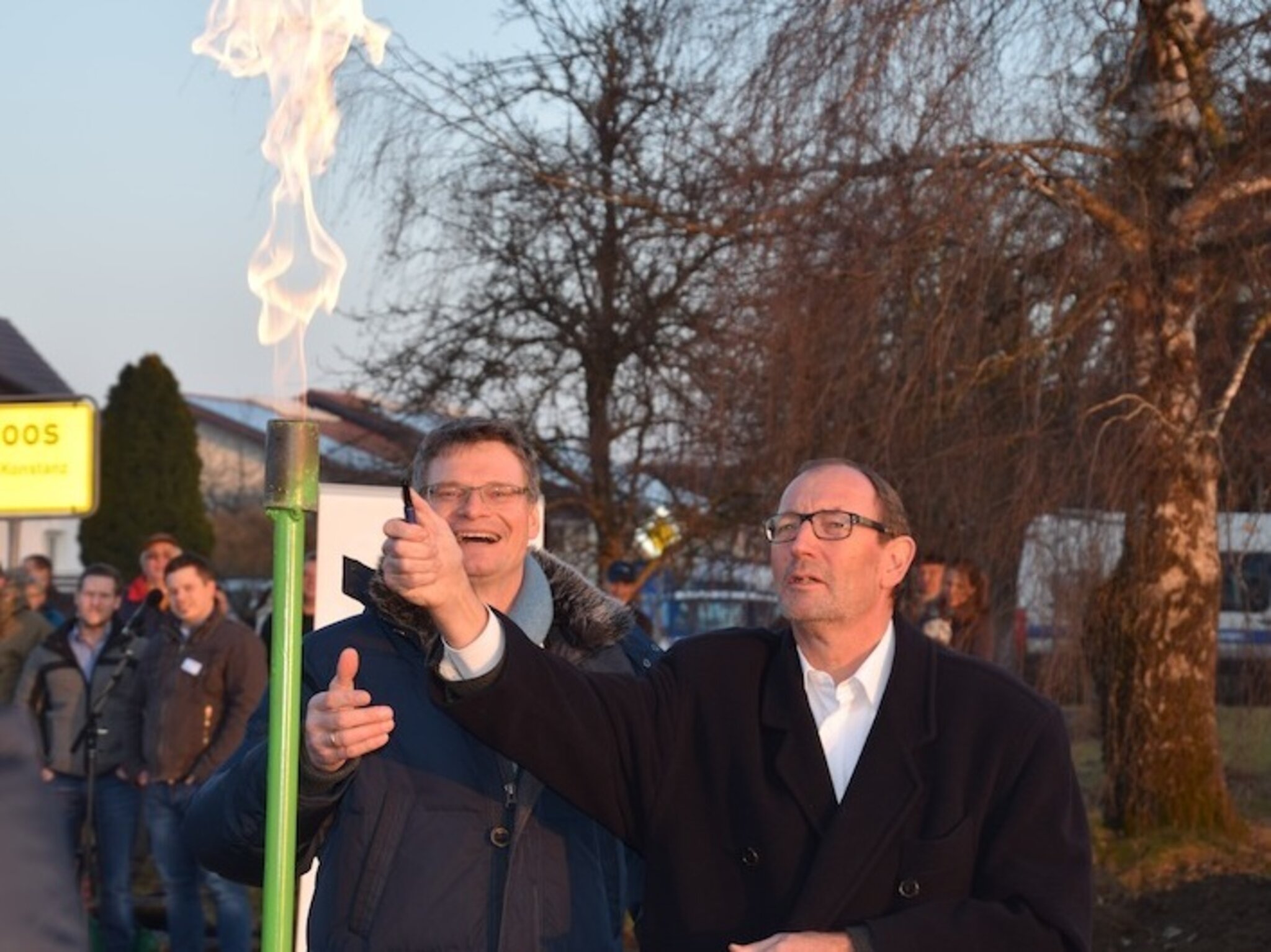 Höri-Gemeinde ist am Erdgasnetz angeschlossen: Gas und Glas für Moos ...