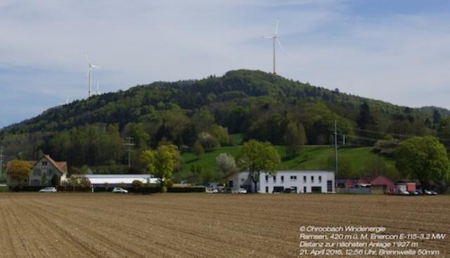 Chroobach Windkraftanlage | Foto: Die Bodensee-Stiftung hält Windpark Chroobach für möglch. swb-Bild: Chroobach