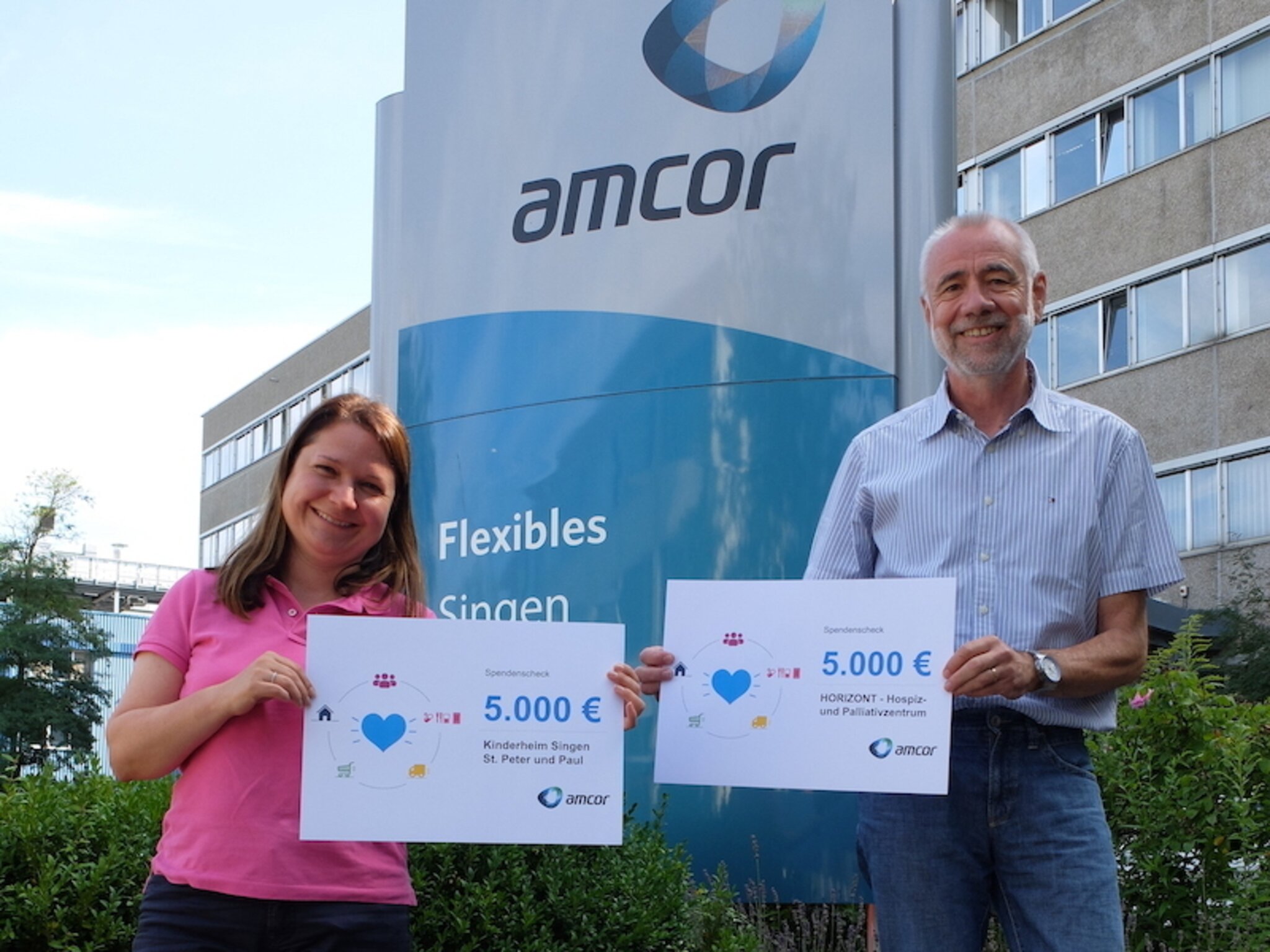 Amcor Flexibles Singen GmbH unterstützt soziale Organisationen Amcor