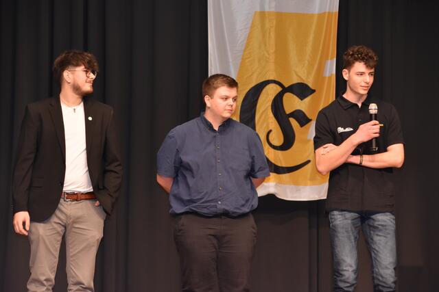 Die drei Sportpreisträger vom Automobilclub Engen (von links): Timo Schneider, Marc-Oliver Kampmann und Colin Giner.  | Foto: Philipp Findling