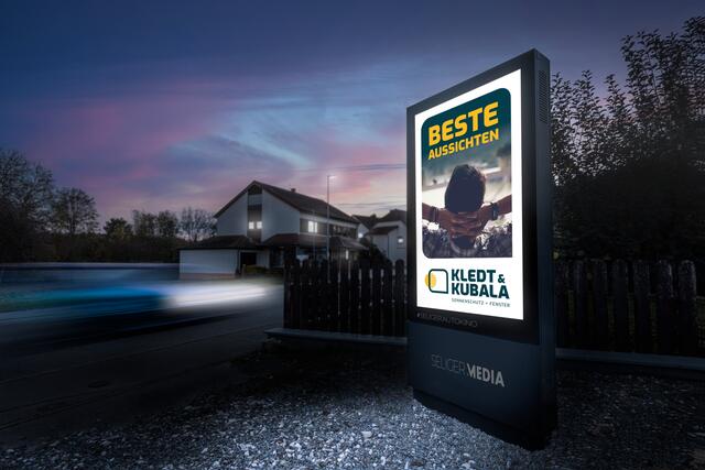 Eines der Projekte, mit denen Seliger Media aufwarten kann: digitale Werbeträger - oder "digital Signage". | Foto: Seliger Brands GmbH
