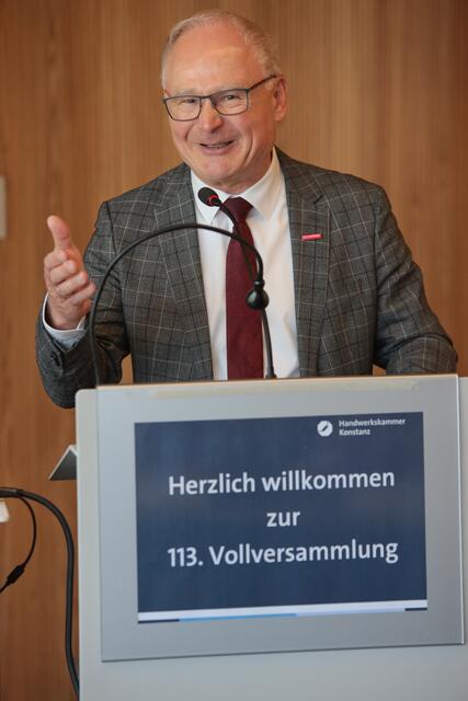 HWK-Präsident Werner Rottler. | Foto: Oliver Hanser