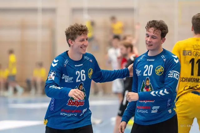 U21-Keeper Konstantin Pauli (rechts) lief beim vergangenen Spiel des HSG-Nachwuchses zu Hochform auf. | Foto: Christian Elbe