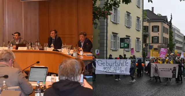 Der Kreistag unter Landrat Zeno Danner, appeliert an die verantwortlichen Verbände des Hebammenhilfsgesetzt, die Geburtshilfe am GLKN durch faire Bezahlung der Beleghebammen sowie freier Hebammen. | Foto: Sebastian Ridder und Philipp Findling