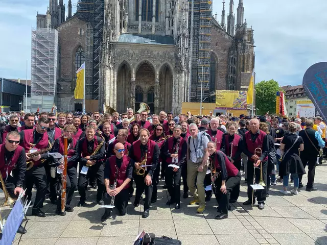 Beim Deutschen Musikfest 2025, das vom 29. Mai bis 1. Juni in Ulm und Neu-Ulm stattfand, war die Stadtkapelle Radolfzell Teil eines beeindruckenden musikalischen Großereignisses. | Foto: Stadtkapelle Radolfzell