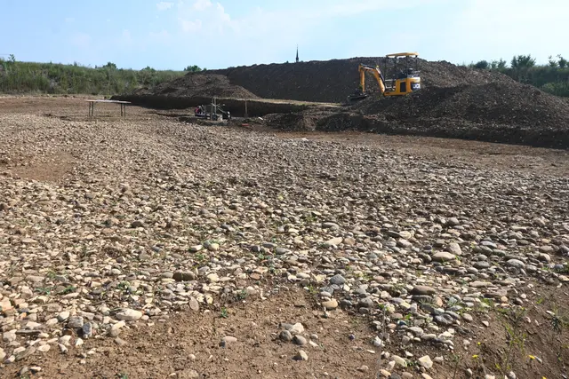 Bei Grabungen am Kieswerk Kohler in Anselfingen wurde ein Platz aus der Zeit der Kelten gefunden. | Foto: Tobias Lange