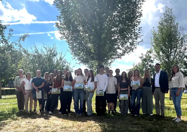 Die Klasse 11 des BSZ Radolfzell mit Projektteam | Foto: Landratsamt Konstanz
