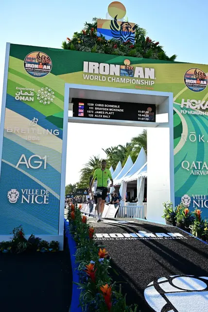 Christian Schneble aus Gailingen hat erfolgreich am Ironman in Nizza teilgenommen. | Foto: Frieder Schneble