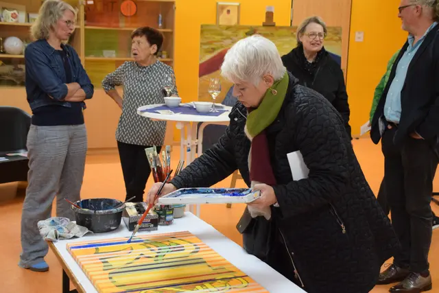 Viel Kunst gab es zu sehen bei der Nacht der Kreativen und Künstler in Rielasingen-Worblingen. | Foto: Tobias Lange