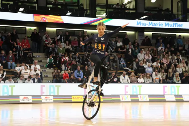 Mia-Marie Muffler vom RMSV Orsingen erreichte bei der UCI-Weltmeisterschaft in Göppingen.  | Foto: Wilfried Schwarz