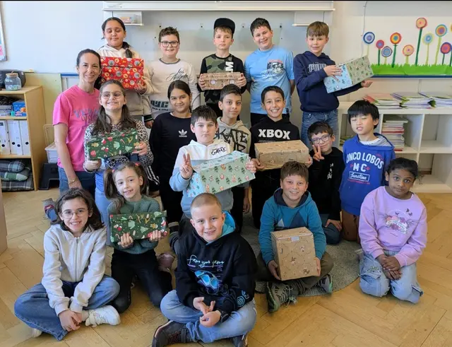 Die Klasse 3d mit Klassenlehrerin Katja Börsig. | Foto: Sven Köppel