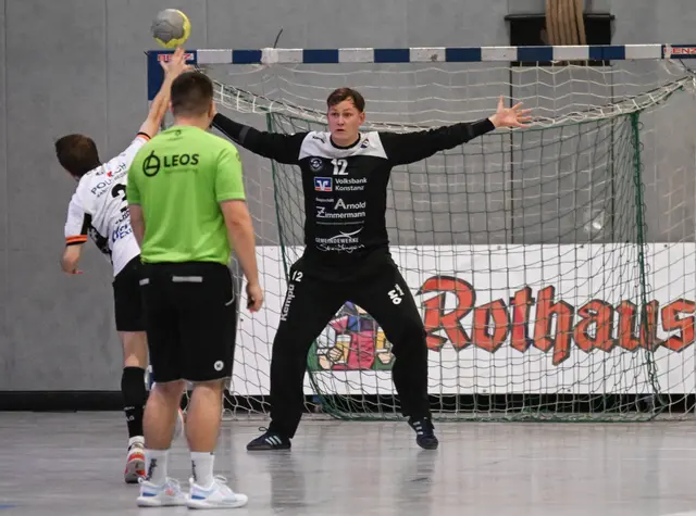 Einen echten Überraschungs-Coup landeten die Herren 1 mit ihrem 35:33-Auswärtssieg beim TSB Schwäbisch Gmünd. | Foto: Stefan Matthis