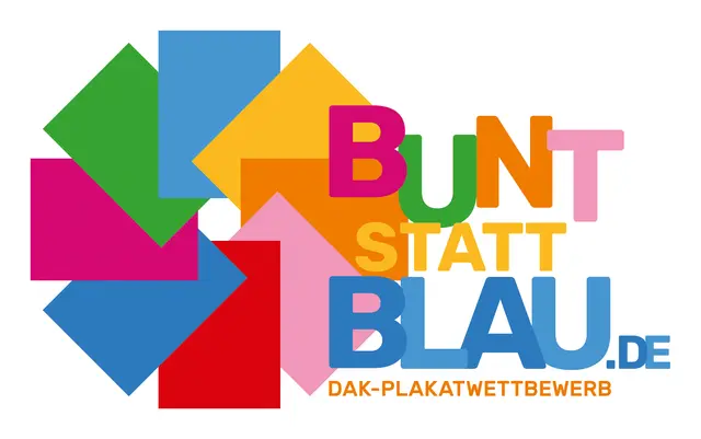 Der DAK-Plakatwettbewerb "bunt statt blau" geht in die 17. Runde | Foto: DAK Gesundheit