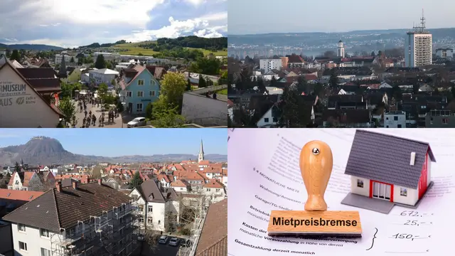 In Stockach ist sie neu, in Singen und Konstanz ist sie passé - die Mietpreisbremse. Was bleibt den Städten aber noch, um die angespannten Wohnungsmärkte zu entlasten?  | Foto: swb-Collage: Sebastian Ridder, Bilder: Sebastian Ridder, Archiv und stock.adobe.com - Wolfilser