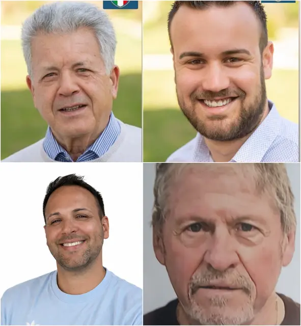 Gehören dem Vorstand des  FC Italiana ACREI-Polisportiva Freundeskreis Singen: Vito Giudicepietro (oben links), Domenico Baratta (oben rechts), Alfonso Verchio (unten links) und Josef Riedinger (unten rechts). Für die vollständige Ansicht draufklicken. | Foto: Verein