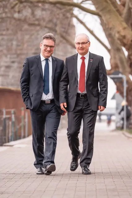 Die Handwerkskammerspitze, von links: Georg Hiltner und Werner Rottler | Foto: Olli Hanser
