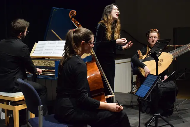 Unter dem Motto «Sospiri Musicali» konzertierte am letzten Samstag im Bürgerhaus Moos das Ensemble «Eco Soave» die intime Ausdruckswelt des Früh- und Hochbarock. | Foto: Achim Holzmann
