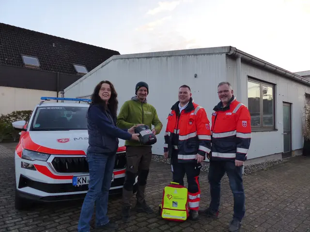 Von links: Andrea Herbener, Maximilian Kasper, Rocco Wegeng und Christian Roth-Schuler | Foto: Malteser Singen