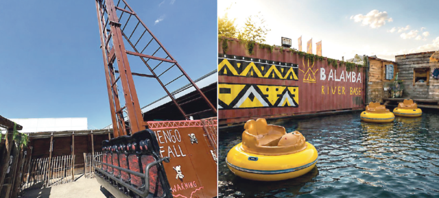 Mit dem 14 Meter hohen Jenga Free fall und einer Wasser-Action-Attraktion erschließt der Flipped Funpark neue Elemente klassischer Freizeitparks. | Foto: Flipped Funpark