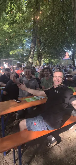 Auch Jugendleiter Michael Martin freute sich über das gut besuchte Fest. | Foto: Milena Barjasic