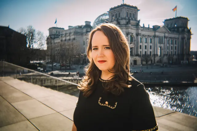 Die Bundestagsabgeordnete und ehemalige Grünen-Bundesvorsitzende Ricarda Lang ist zu Gast im Bodenseeforum in Konstanz. | Foto: Elias Keilhauer