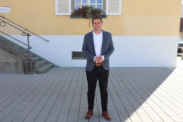 Hilzingens Bürgermeister Holger Mayer beim Sommerinterview | Foto: Juleda Kadrija
