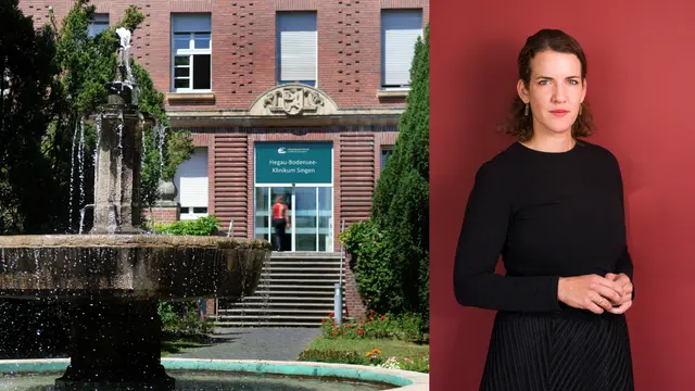 Auch das Hegau-Bodensee-Klinikum muss auf den Prüfstand. Der Grund: Das Beitragsstabilisierungsgesetz wird Mehrkosten von geschätzt 14,8 Millionen Euro pro Jahr für den GLKN verursachen. Lina Seitzl stimmte für das Gesetz und erklärt warum.  | Foto: Links: GLKN Rechts: Oliver Wagner