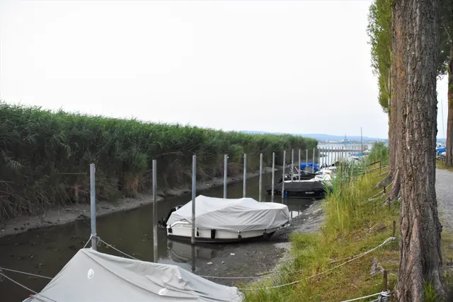Die Molensicherung am "Alten Hafen" in Moos wird nun aufgrund der bevorzugten Stahlvariante kostengünstiger. | Foto: Philipp Findling